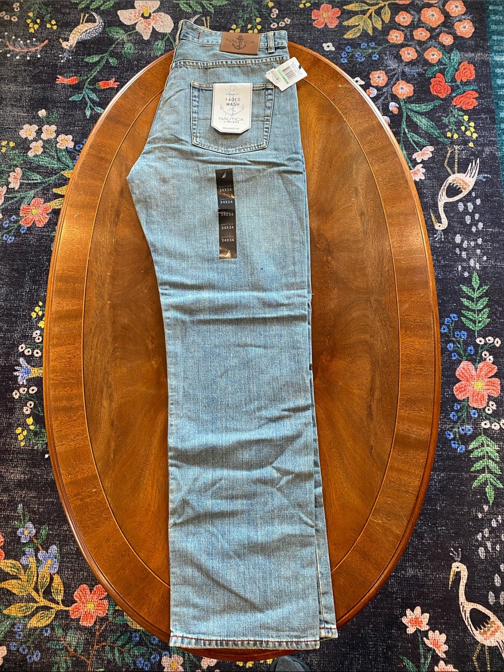Nautica Men’s Light Blue Relaxed Fit Jeans
